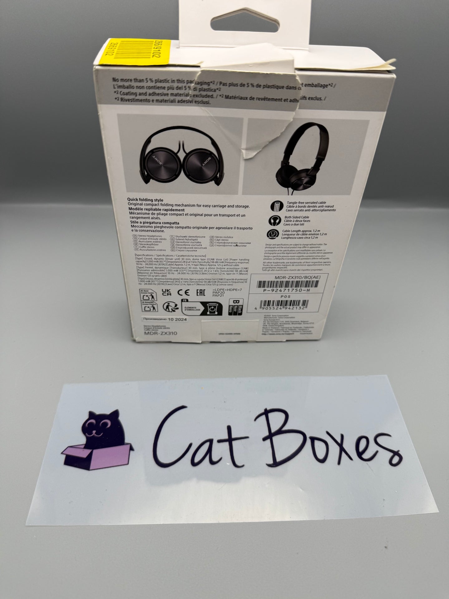 Sony ZX310 On-Ear Headphones - Black