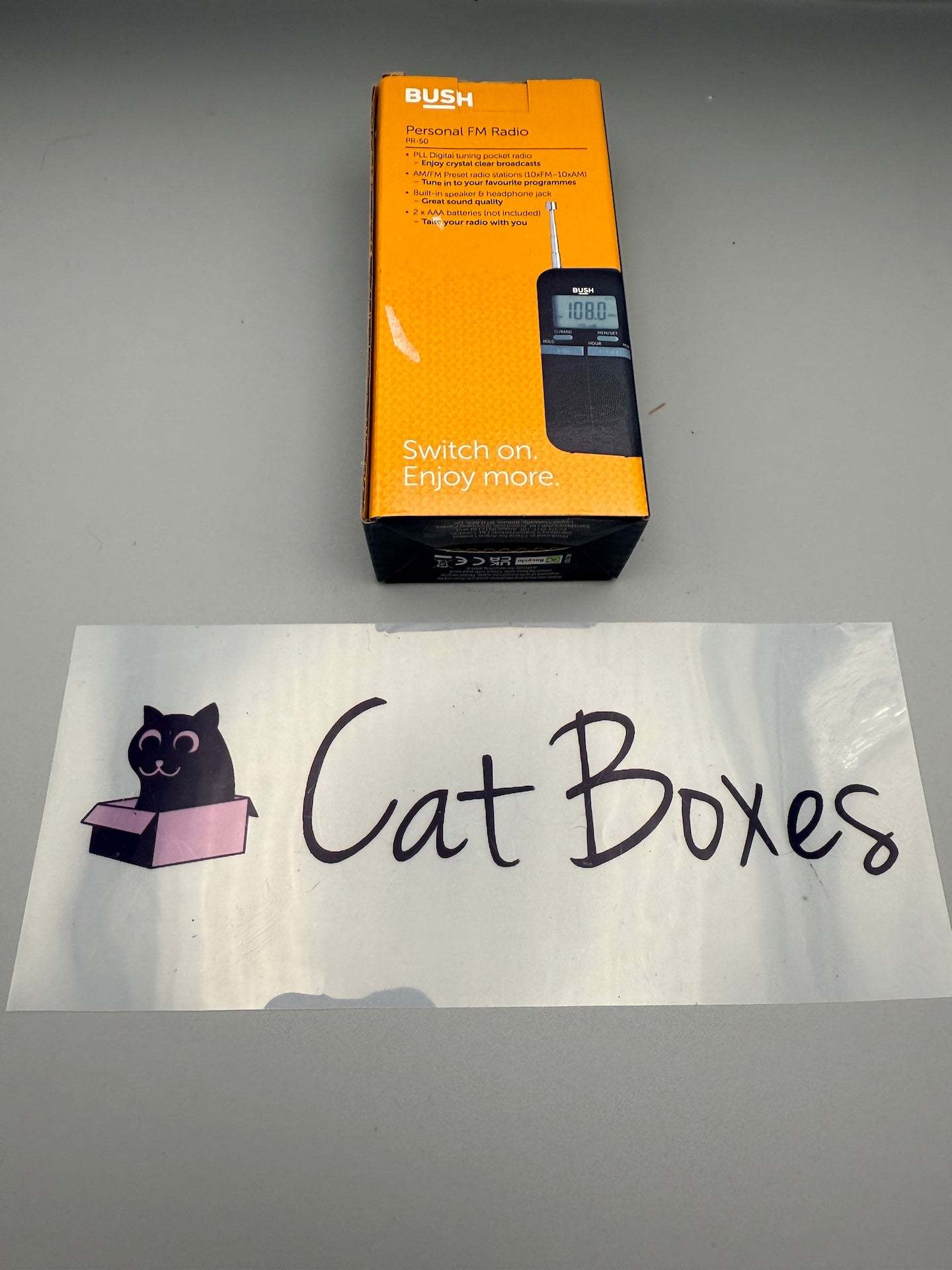 Bush Personal Portable FM Radio - Black