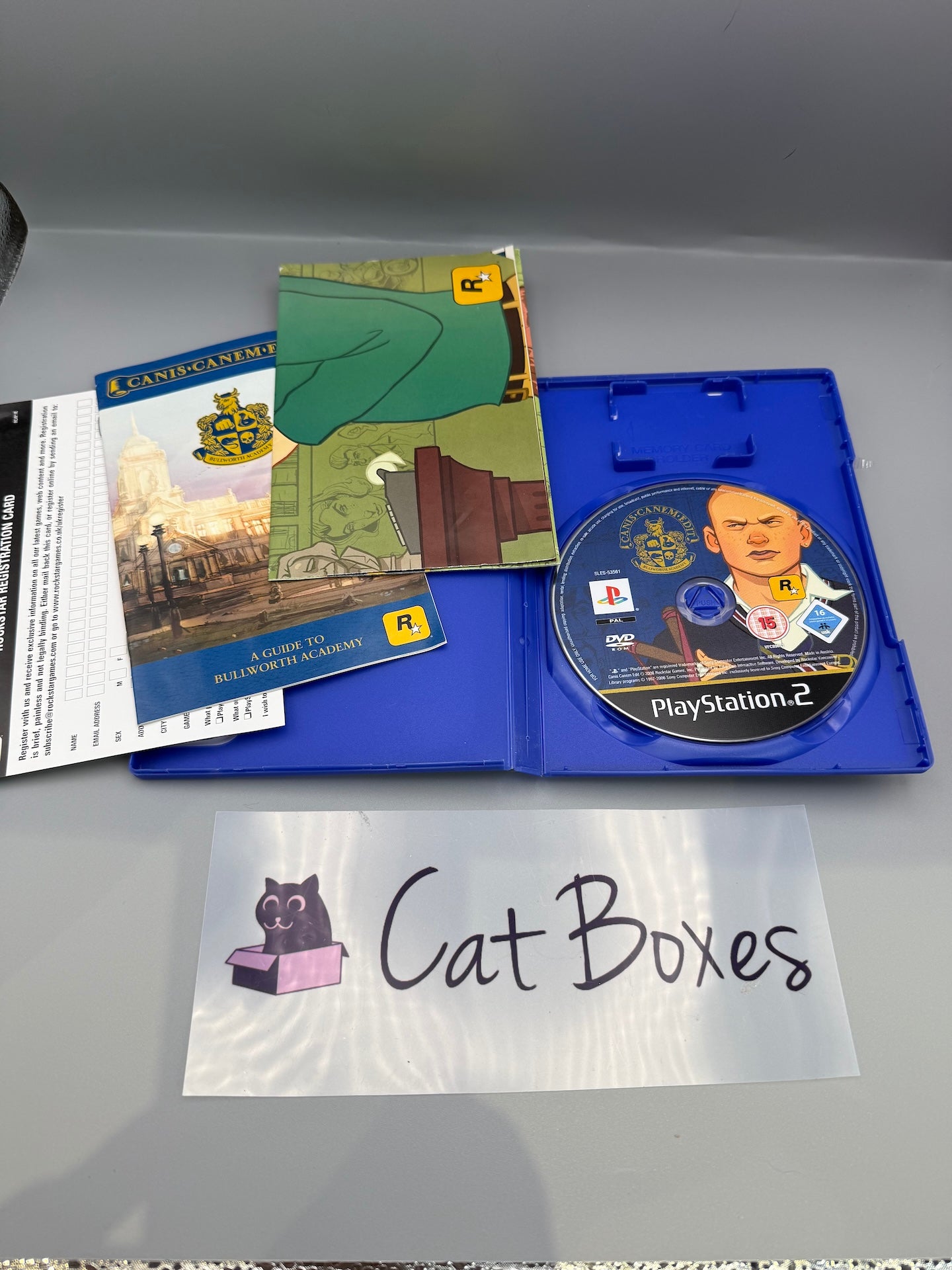 Canis Canem Edit PS2 Game Bully Sony PlayStation 2 Complete With Poster