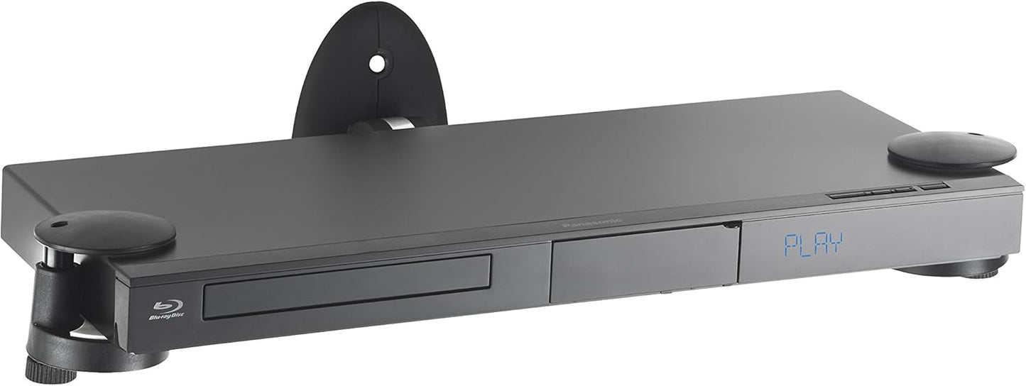 VonHaus wall shelf, wall bracket for DVD player/PS4/cable boxes, black