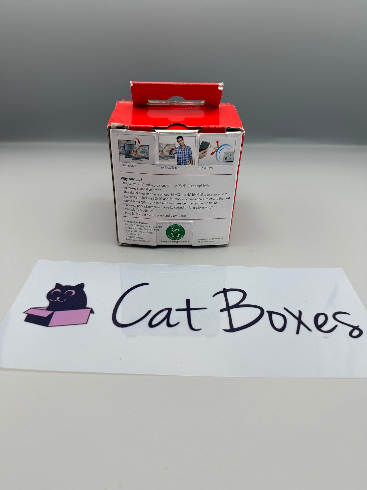 One For All SV9601 TV Signal Booster Amplifier 1 Way 23dB White