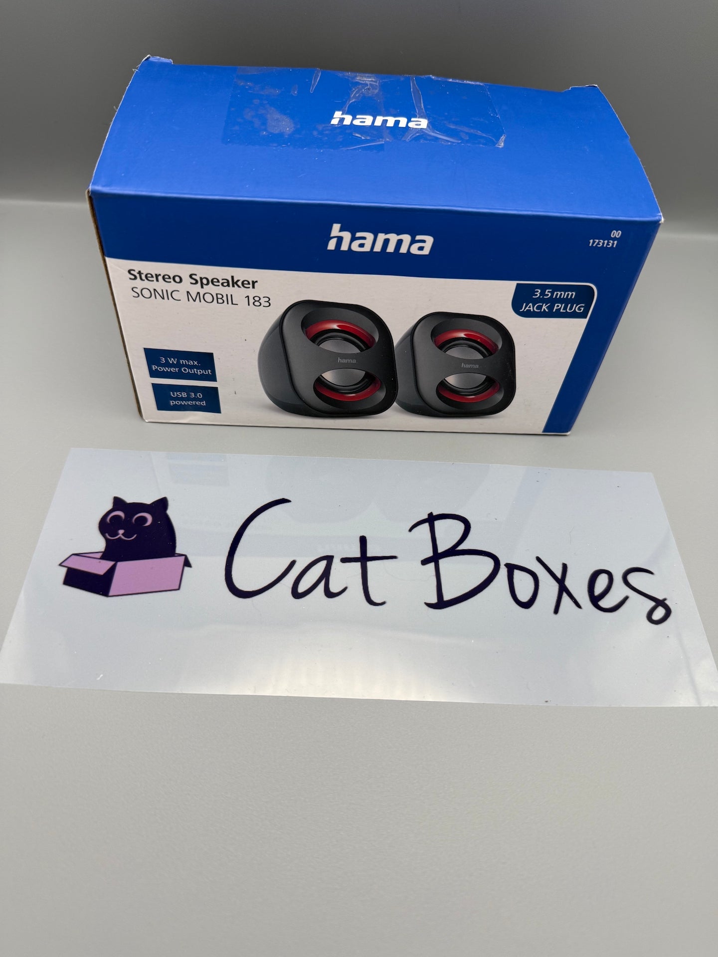 Hama Sonic Mobil PC Speakers x2 | USB3.0 | 3.5 mm Jack | 3 Watt Active Speakers