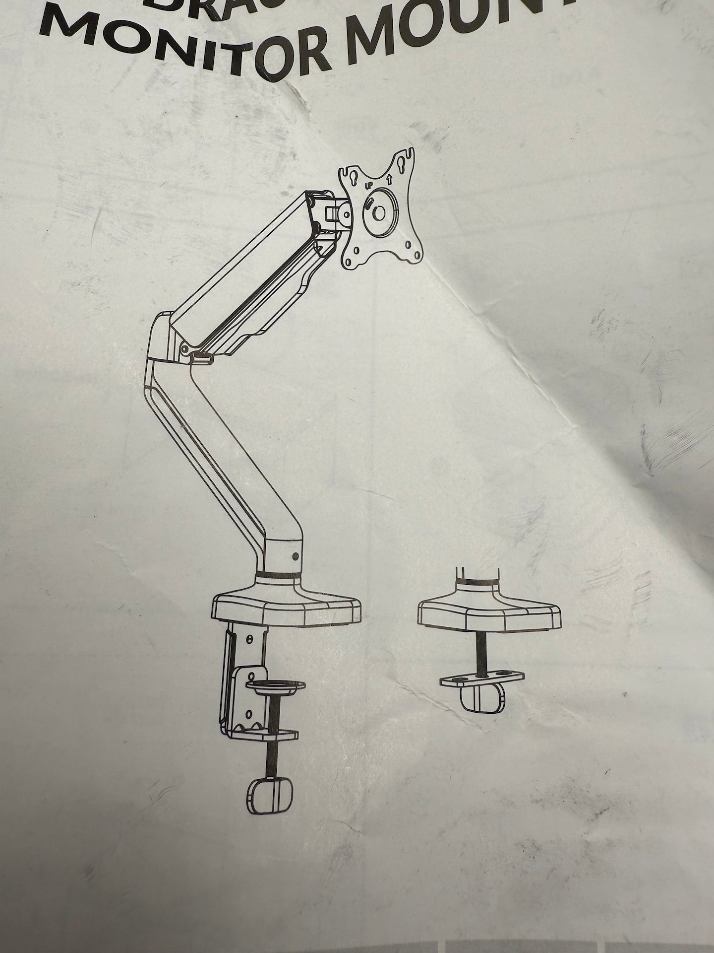 ProperAV Desk Monitor Mount Articulated Swing Arm