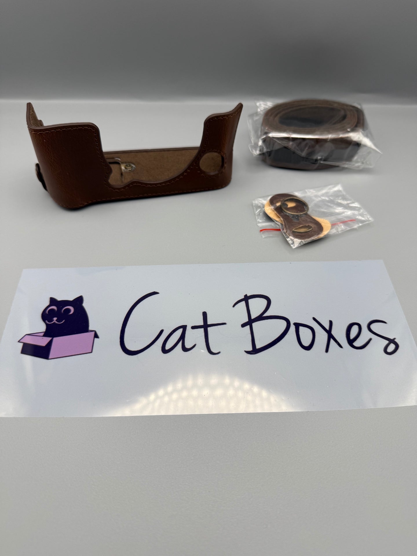 MegaGear MG958 Ever Ready Leather Camera Half Case and Strap - Dark Brown