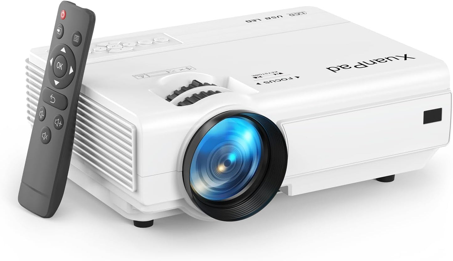 XuanPad Mini Projector, 2025 Upgraded 14000L Portable Video Home Projector