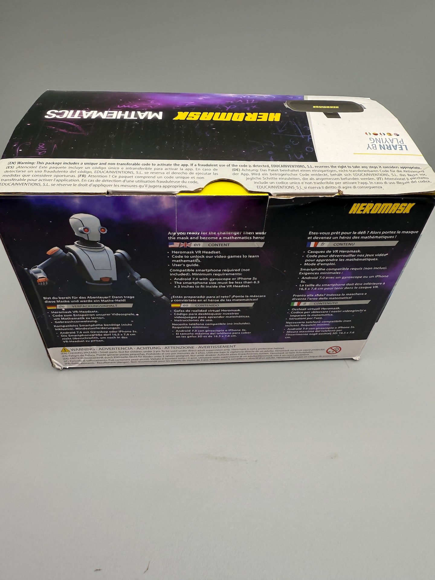 Heromask VR Headset + Maths educational games **Please read description**