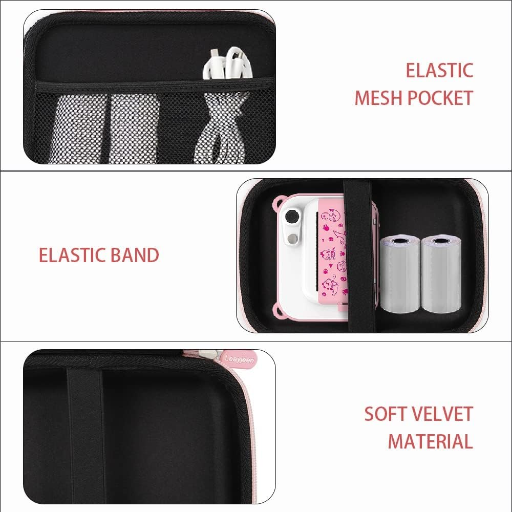Leayjeen Kids Instant Print Camera Case (Case Only) Pink