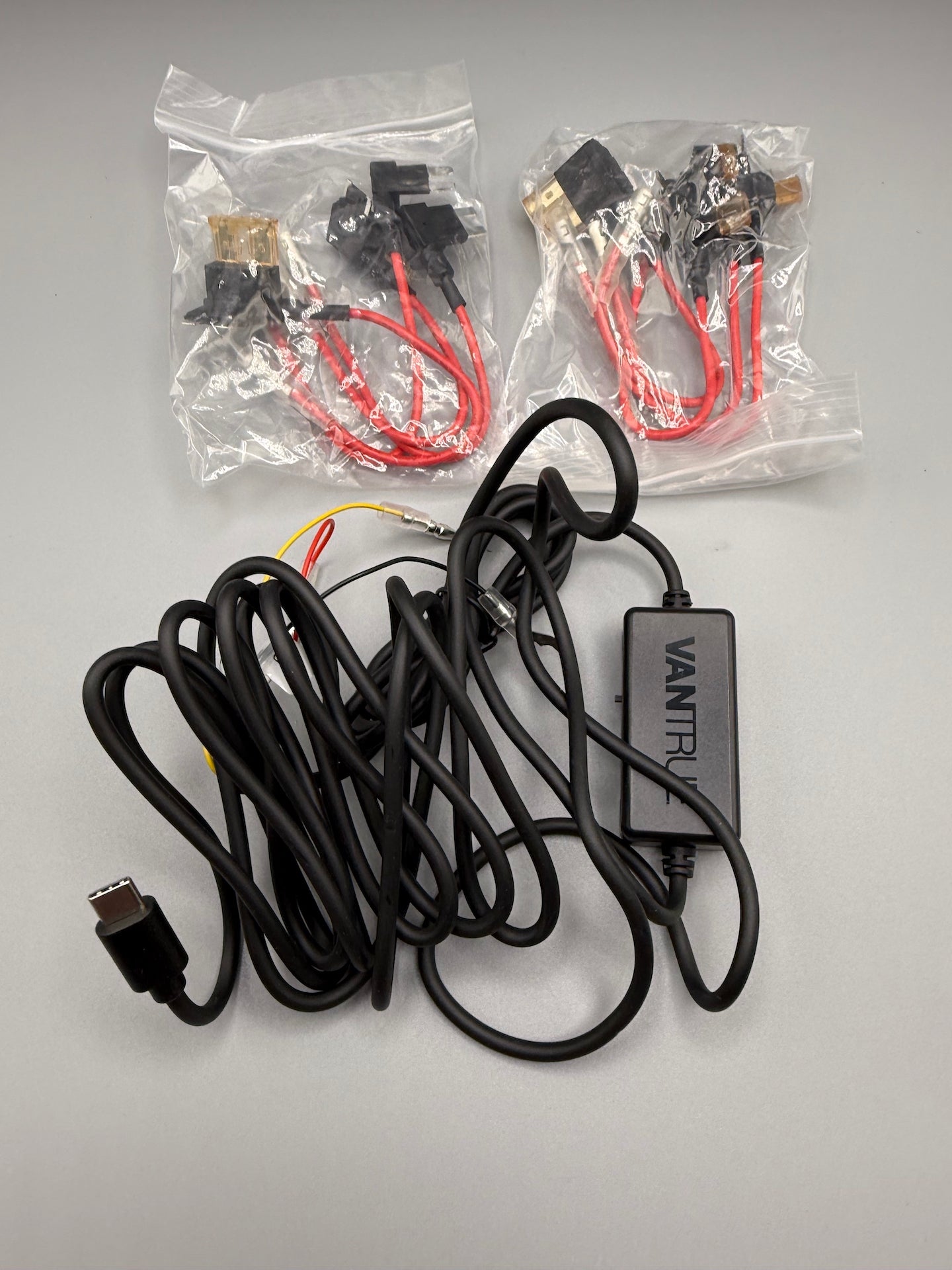 Vantrue USB-C 2 Level Hardwire Kit with ACC Fuse, 11.5ft