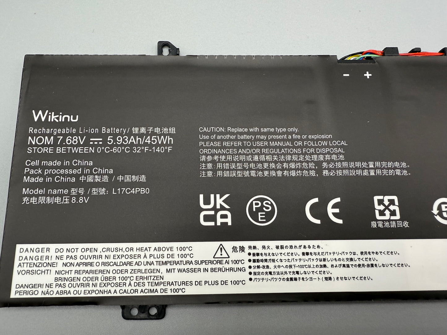 Wikinu L17C4PB0 Laptop Battery for Lenovo Flex