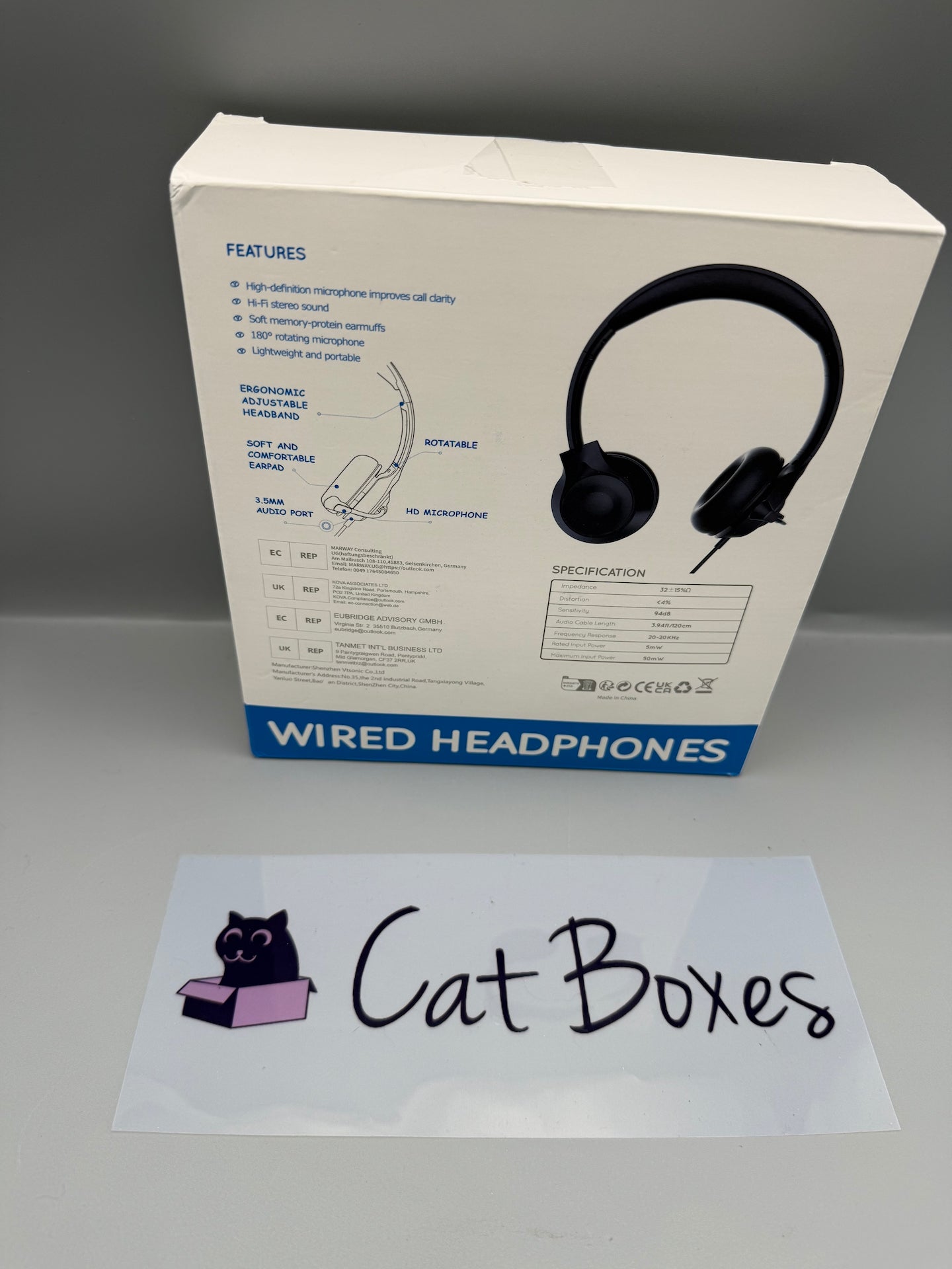 Rebocico USB Headset with Microphone Noise Cancelling & Audio Controls