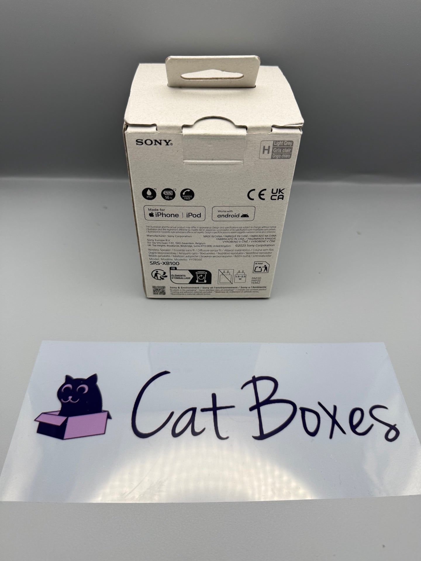 Sony SRS-XB100 - Wireless Bluetooth, Portable, Outdoor, Travel Speaker, Grey