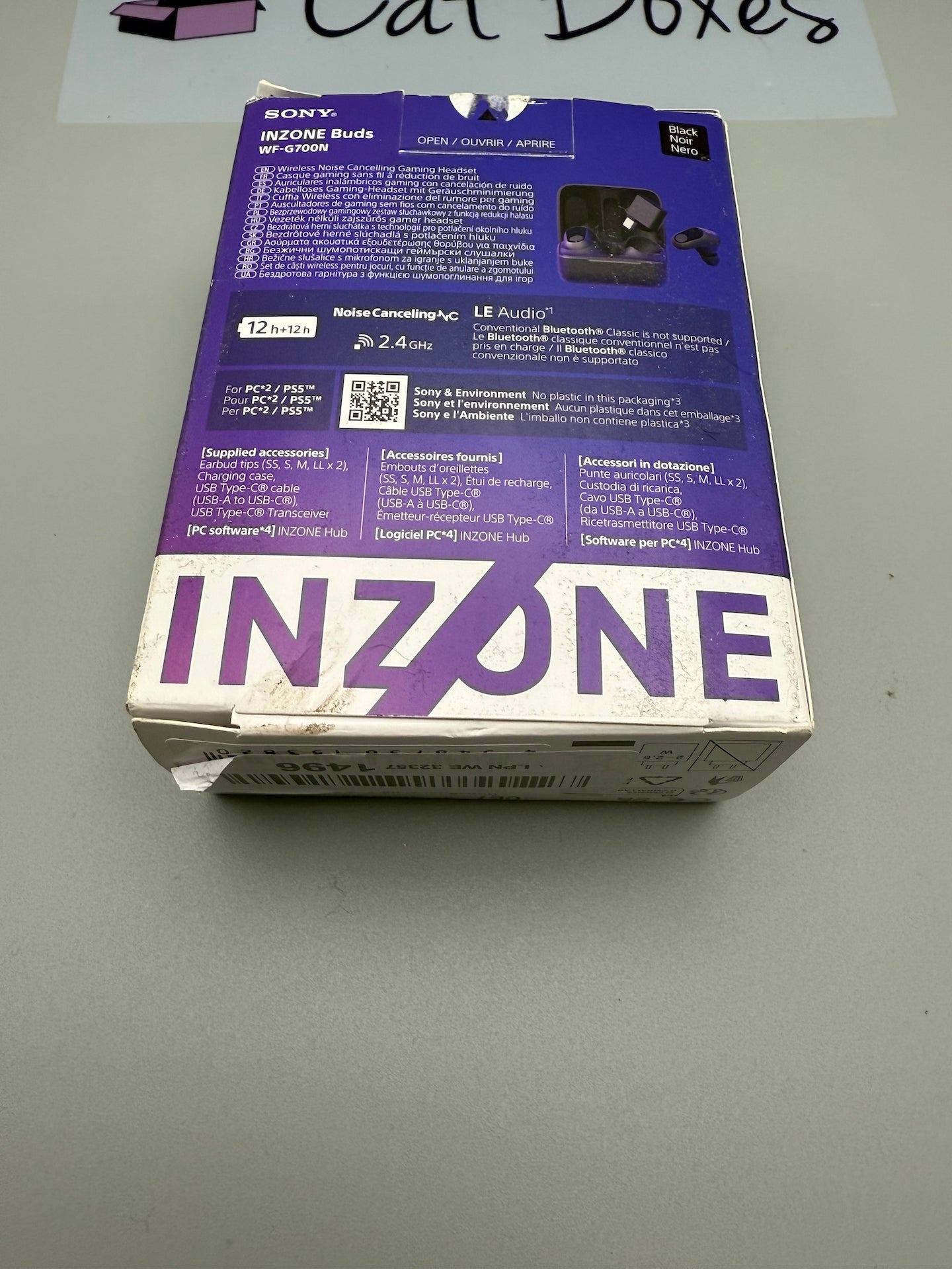 Sony INZONE Buds - True Wireless Gaming Earbuds - Black