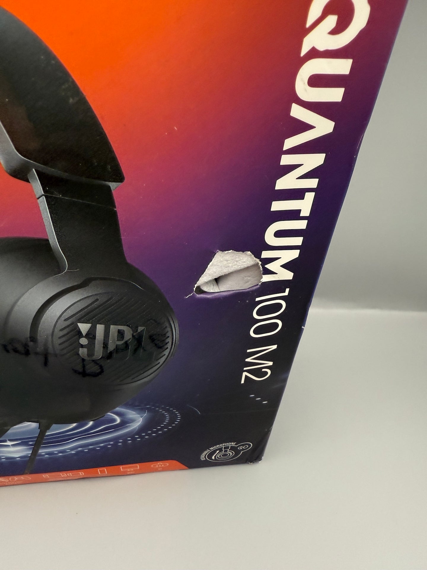 JBL Quantum 100M2 Wired Over-Ear Gaming Headset, Black