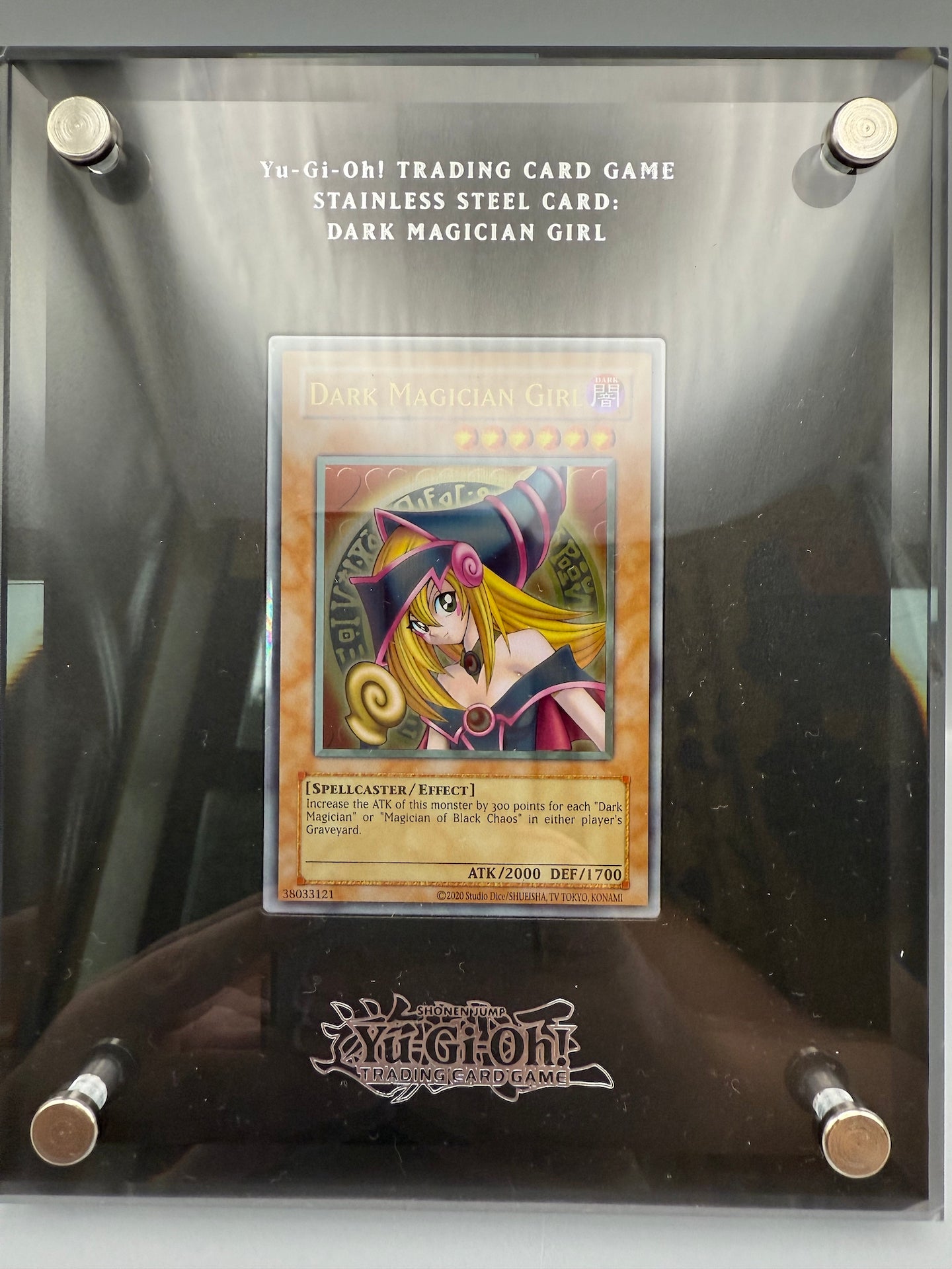 Yu-Gi-Oh! Stainless Steel Card: Dark Magic **Open Box**