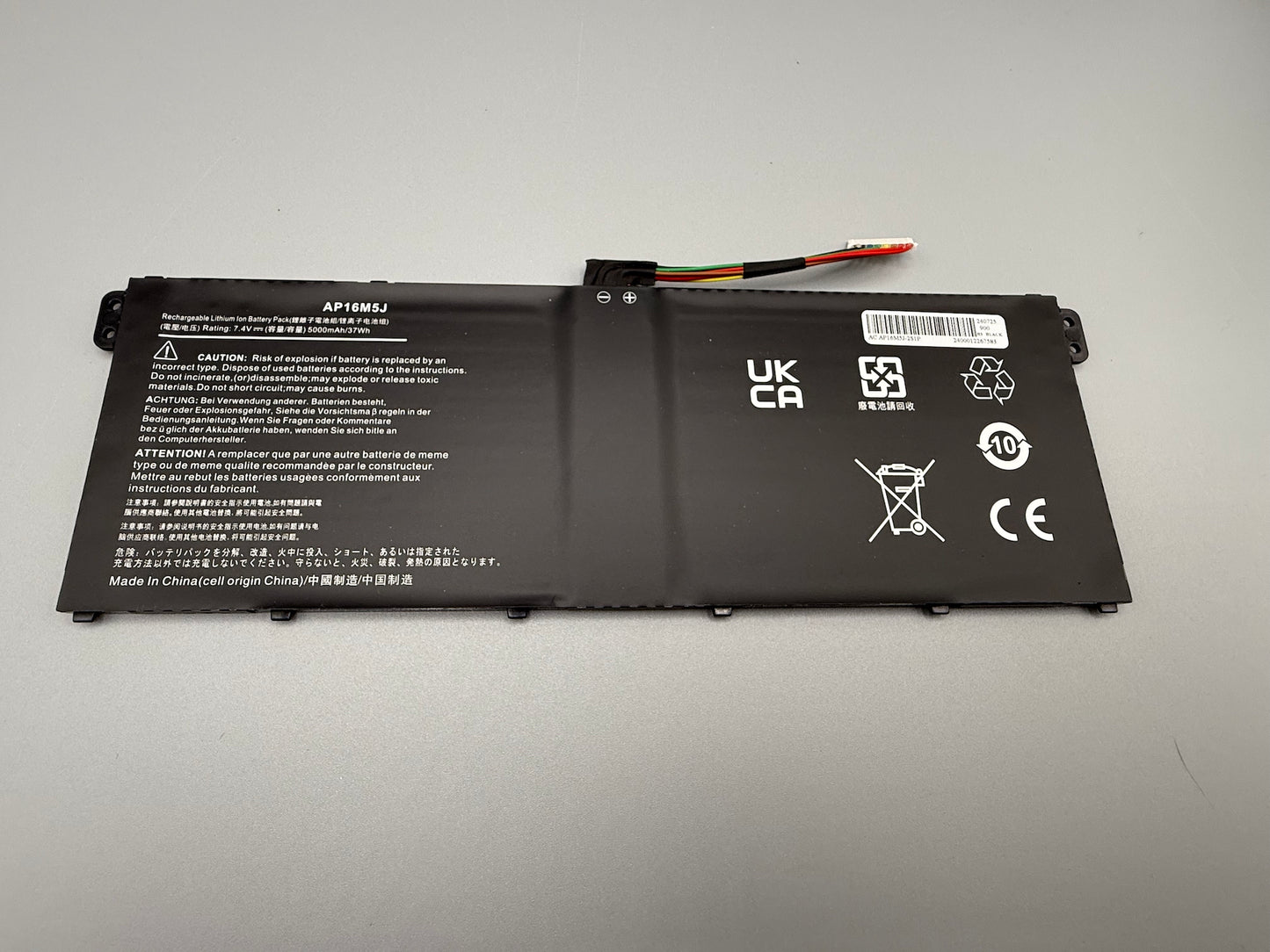 FlyZythrol 37Wh AP16M5J battery Compatible With Acer Aspire