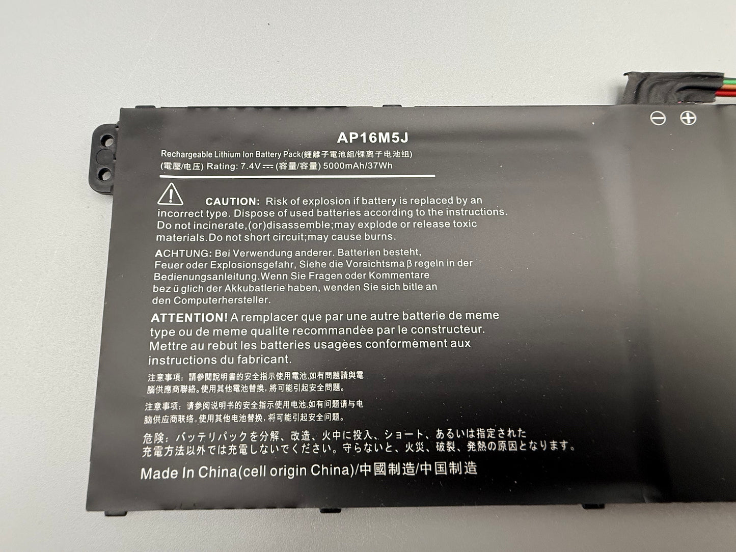 FlyZythrol 37Wh AP16M5J battery Compatible With Acer Aspire