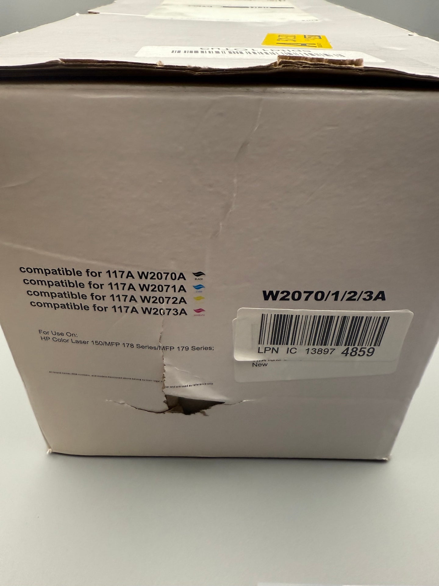 117A Toner Cartridge Compatible for HP - Black Cyan Yellow Magenta 4-Pack