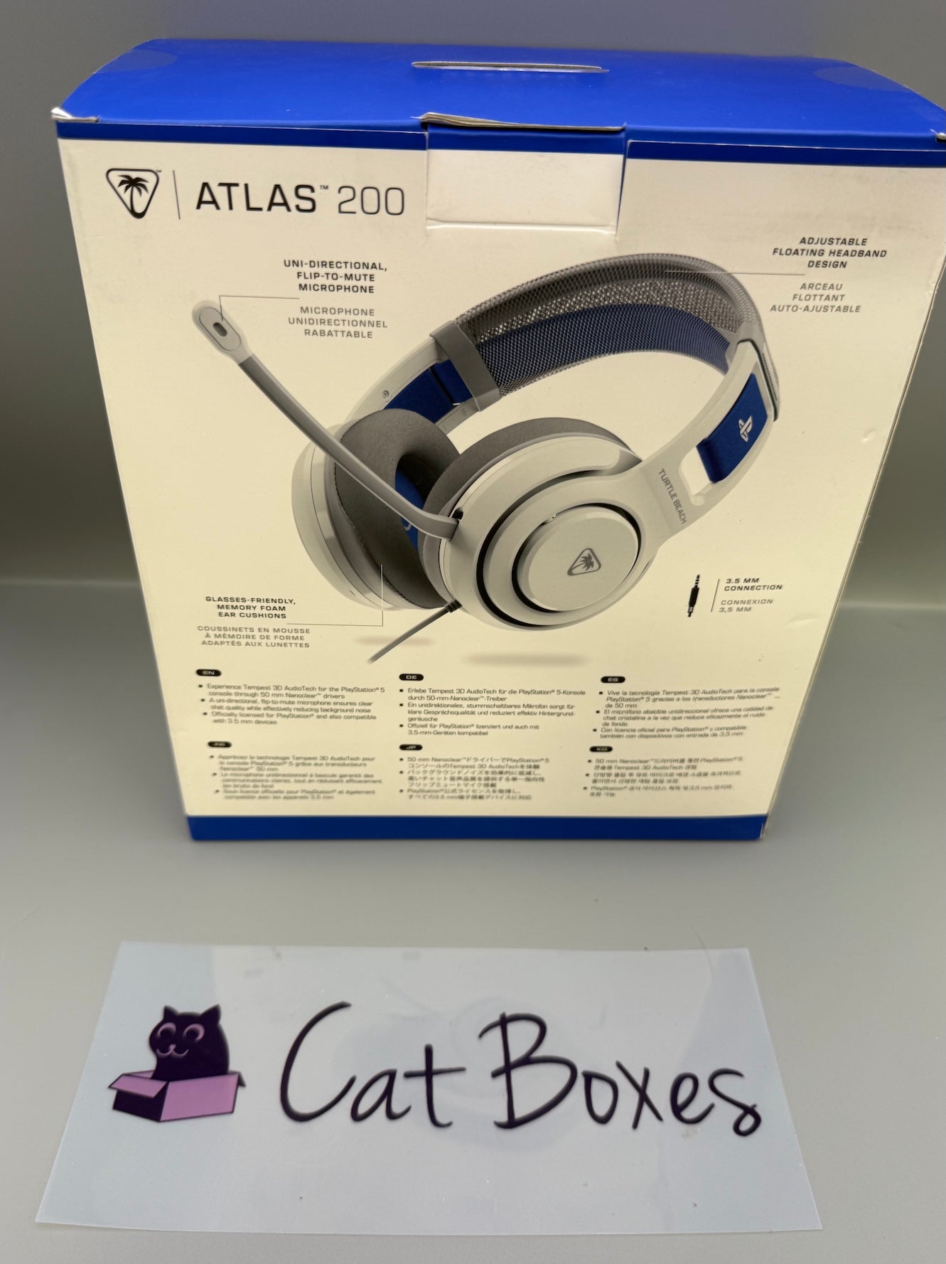 Turtle Beach Atlas 200 PS5 PS4 Wired Gaming Headset White 3.5mm