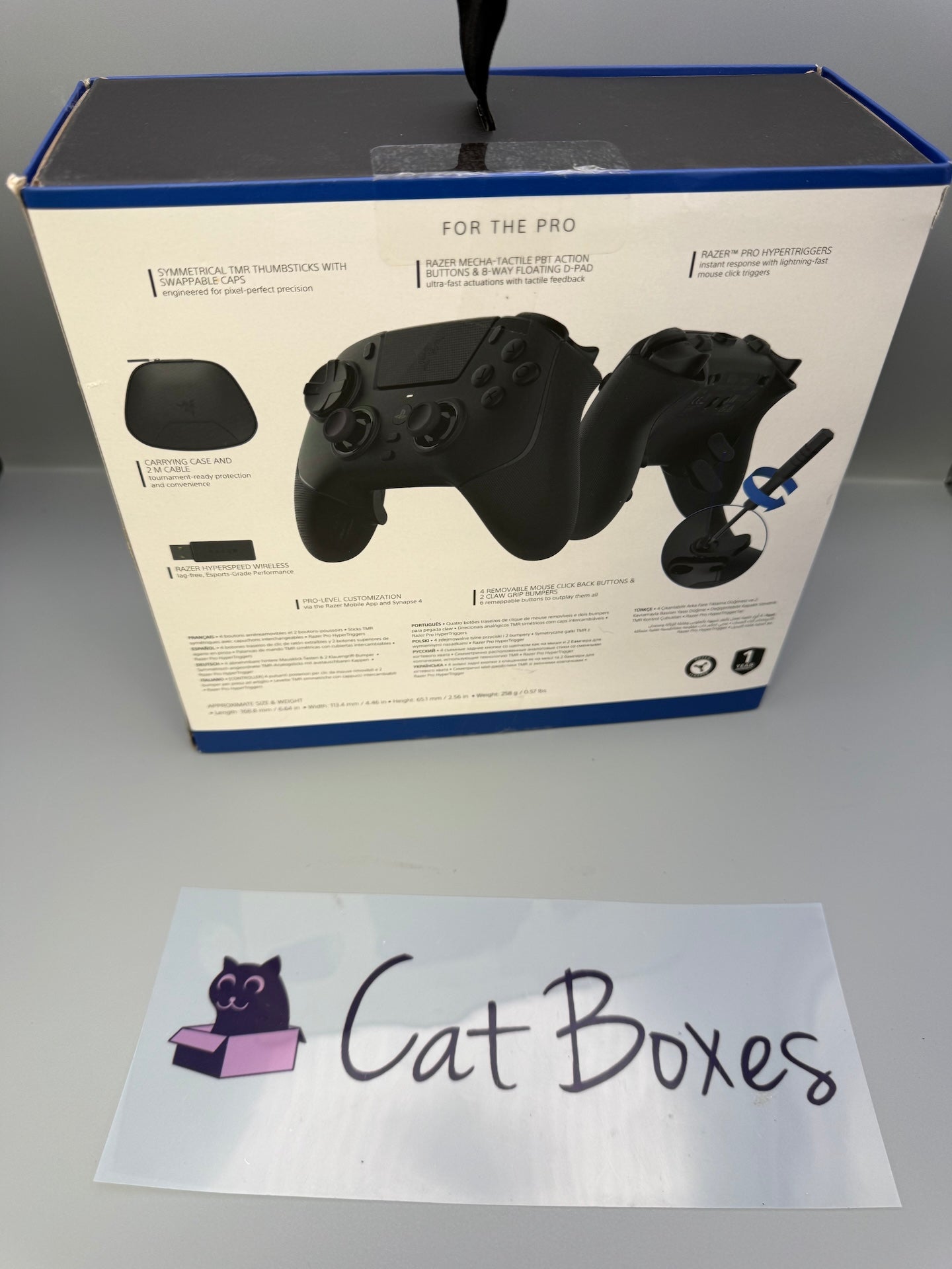 Razer Raiju V3 Pro Carry Case Box Spare Thumbsticks Accessory Bundle