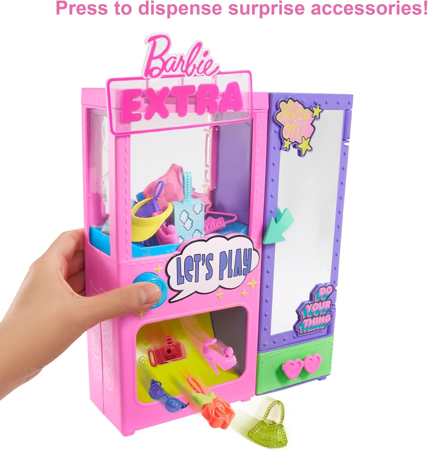 Barbie Extra Surprise Fashion Playset with 20 Pieces & Pet Poodle Closet