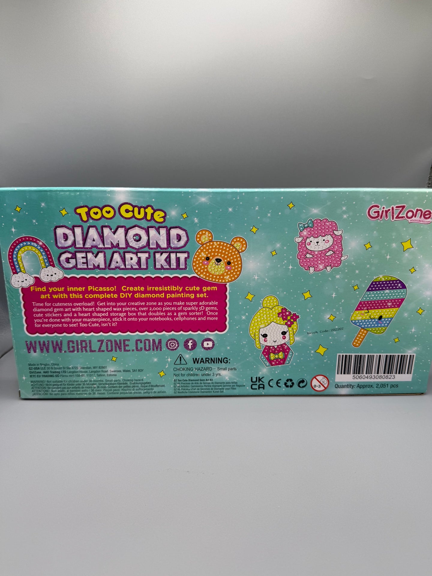 Girlzone Too Cute Diamond Gem Art Kit