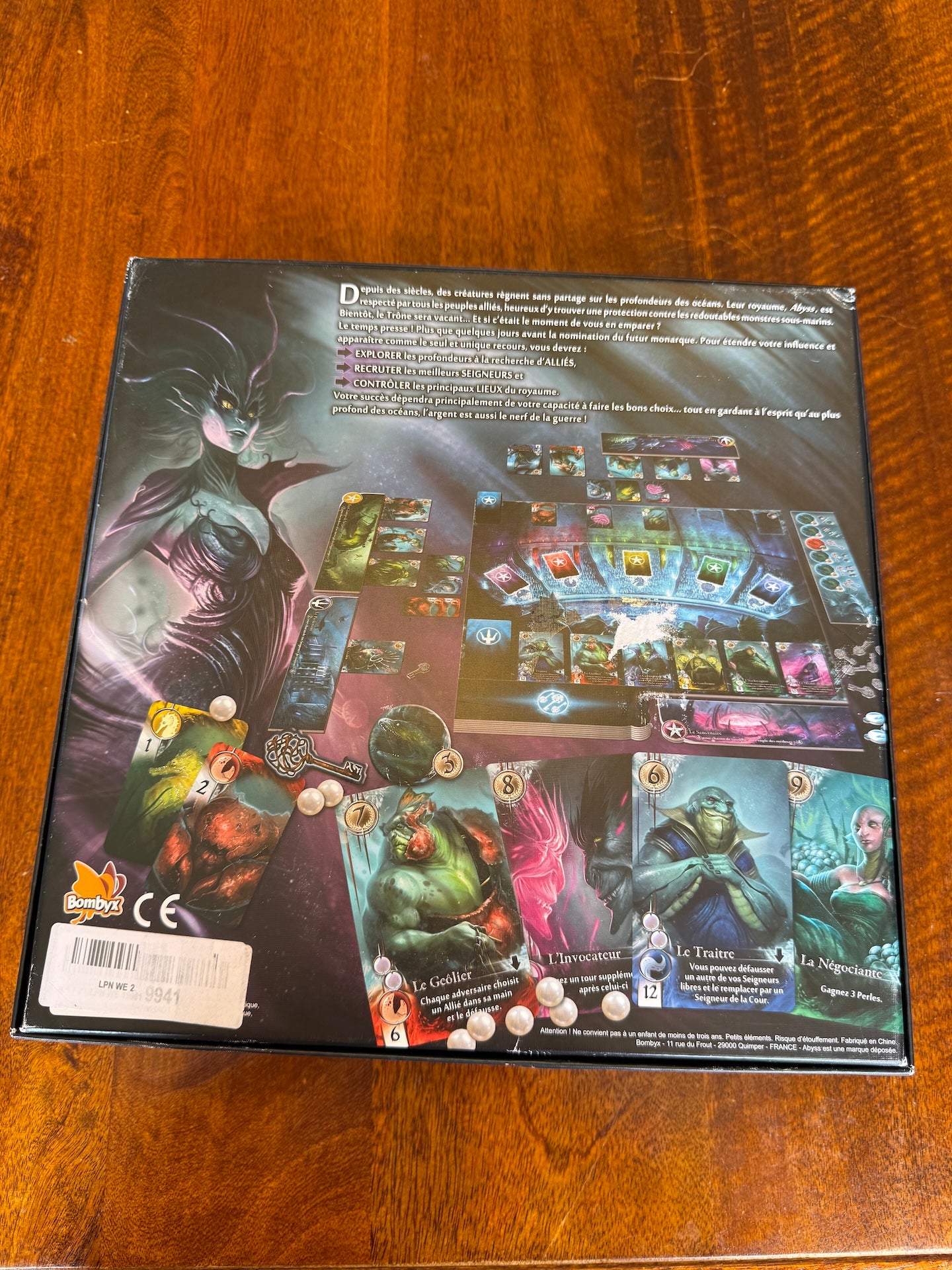 Abyss Board Game Replacement Spare Parts Board Pearls Shells Tokens *Incomplete*