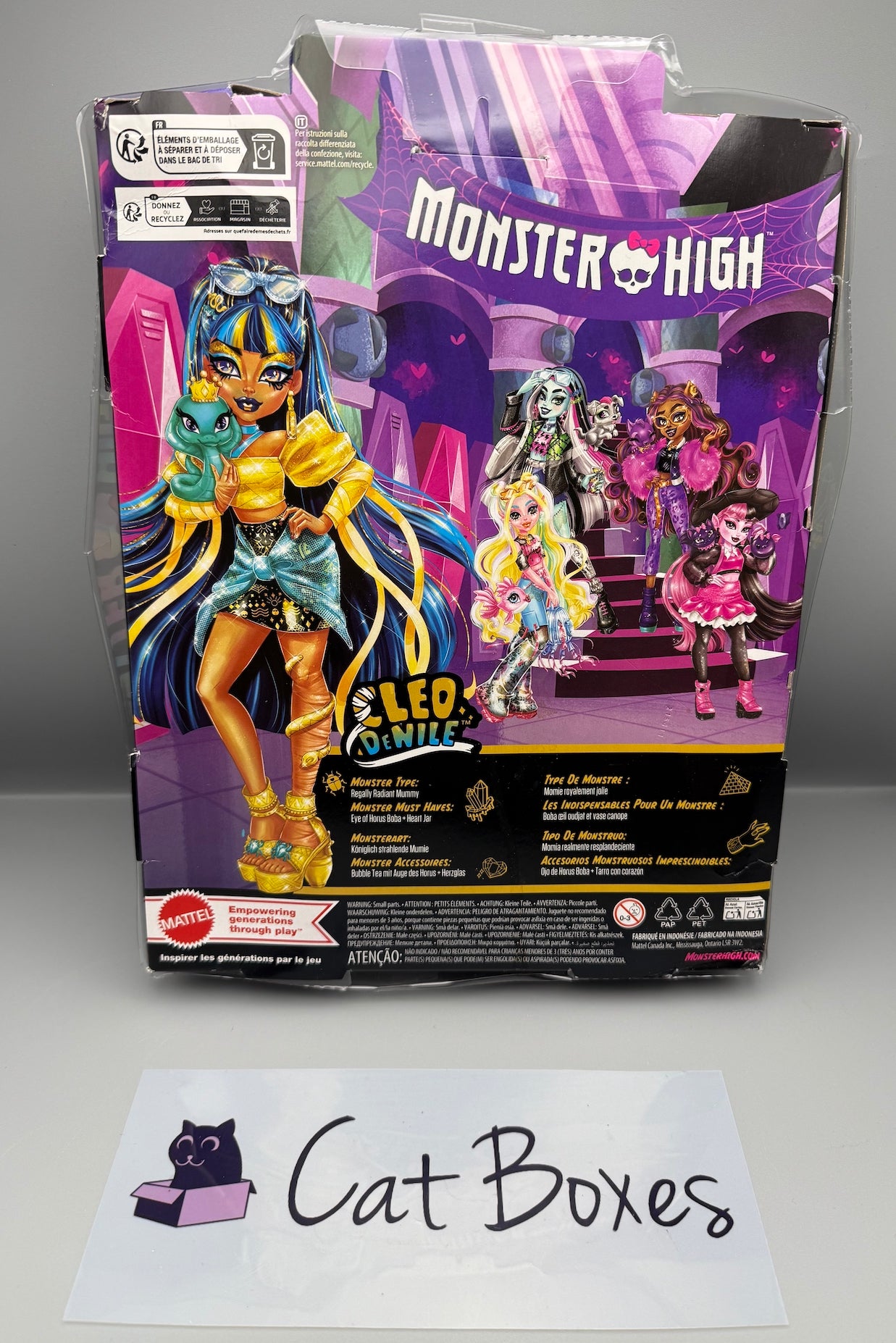 Monster High Cleo De Nile Doll Includes Pet Cobra Hissette