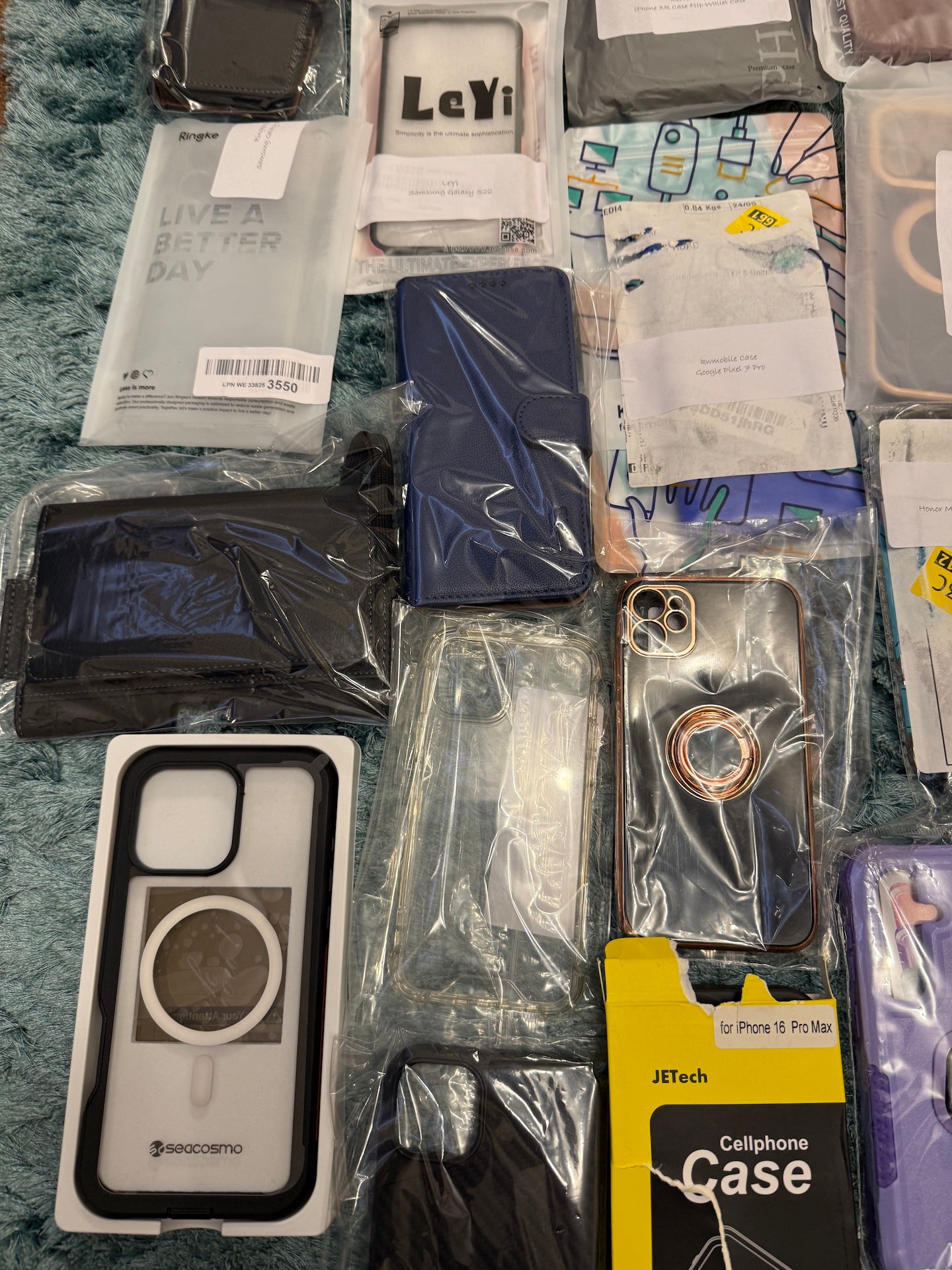 56x Mobile Phone Cases Job Lot Mixed iPhone Samsung Covers Bundle New