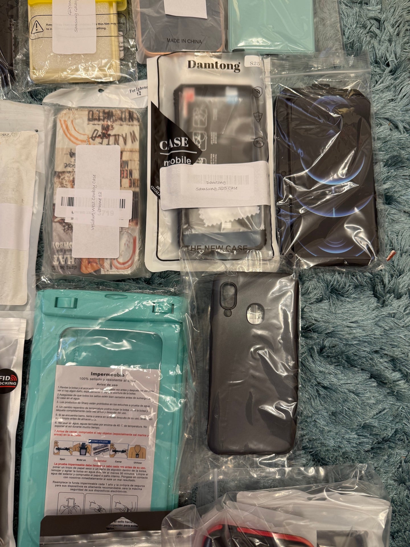 56x Mobile Phone Cases Job Lot Mixed iPhone Samsung Covers Bundle New
