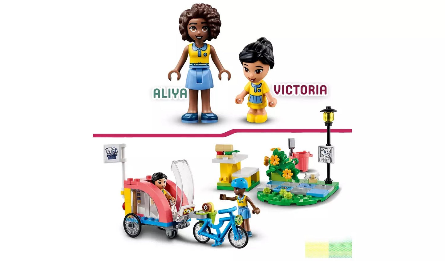 LEGO Friends Dog Rescue Bike Toy, Animal Puppy Playset 41738