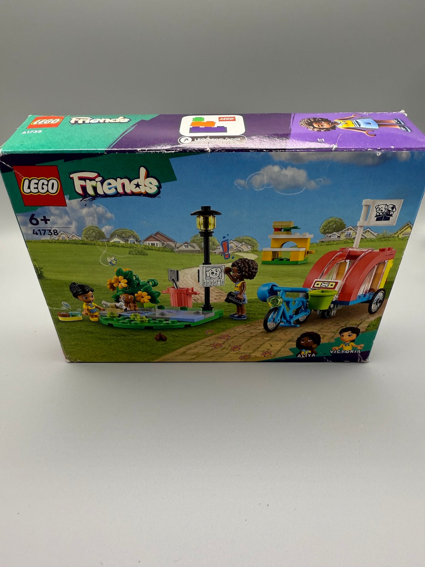 LEGO Friends Dog Rescue Bike Toy, Animal Puppy Playset 41738