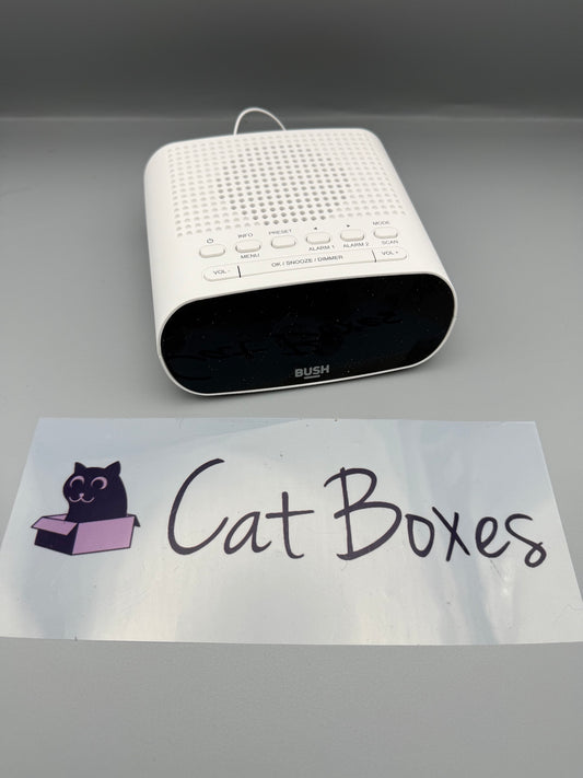Bush Abbey DAB+/FM Clock Radio - White