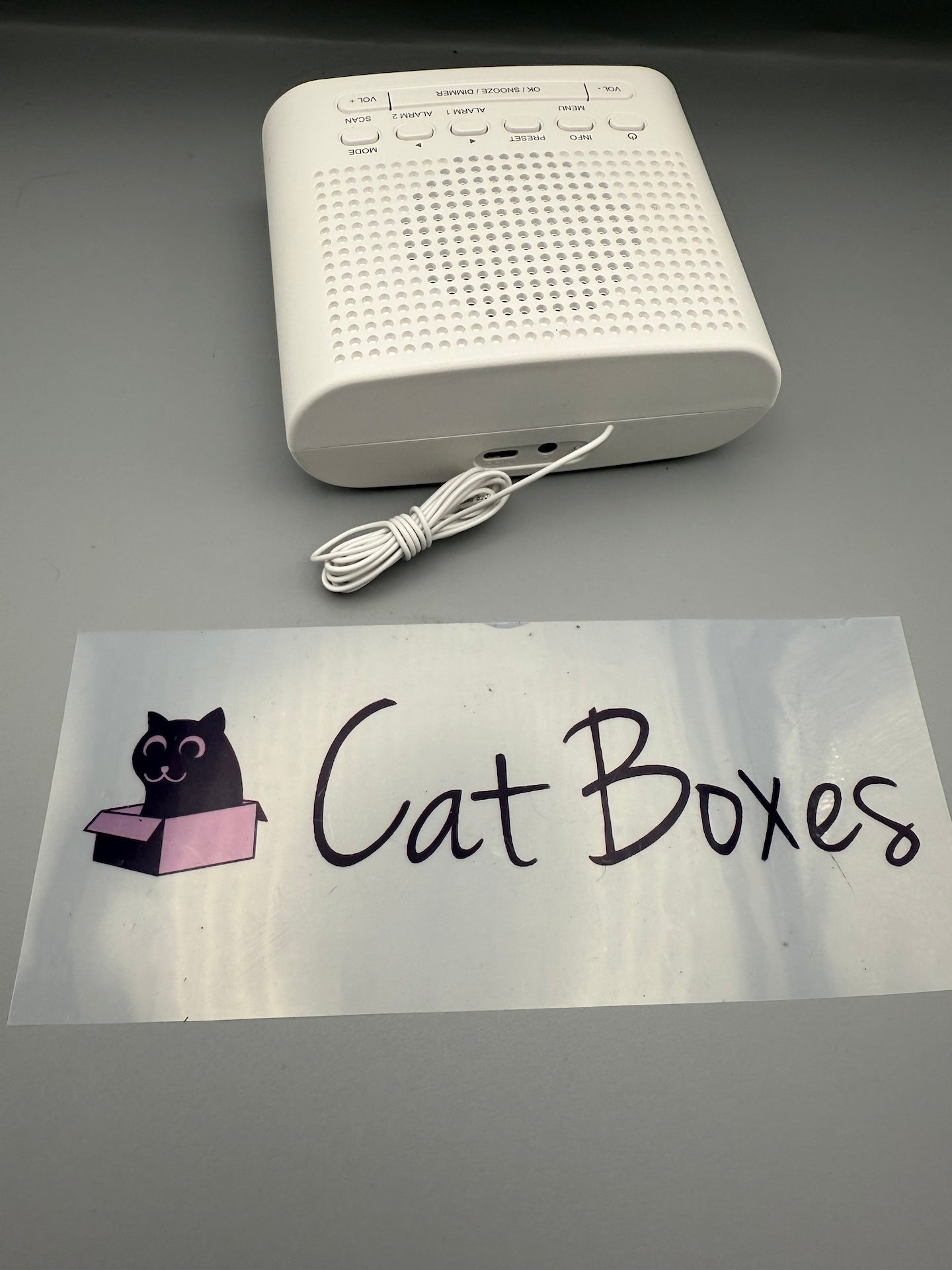 Bush Abbey DAB+/FM Clock Radio - White