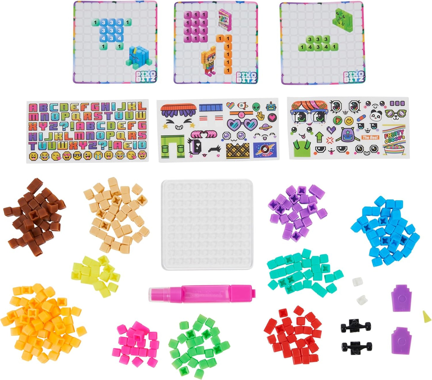 Pixobitz, Recharge Pack 270 Water Fuse Beads, Decos and Accessories