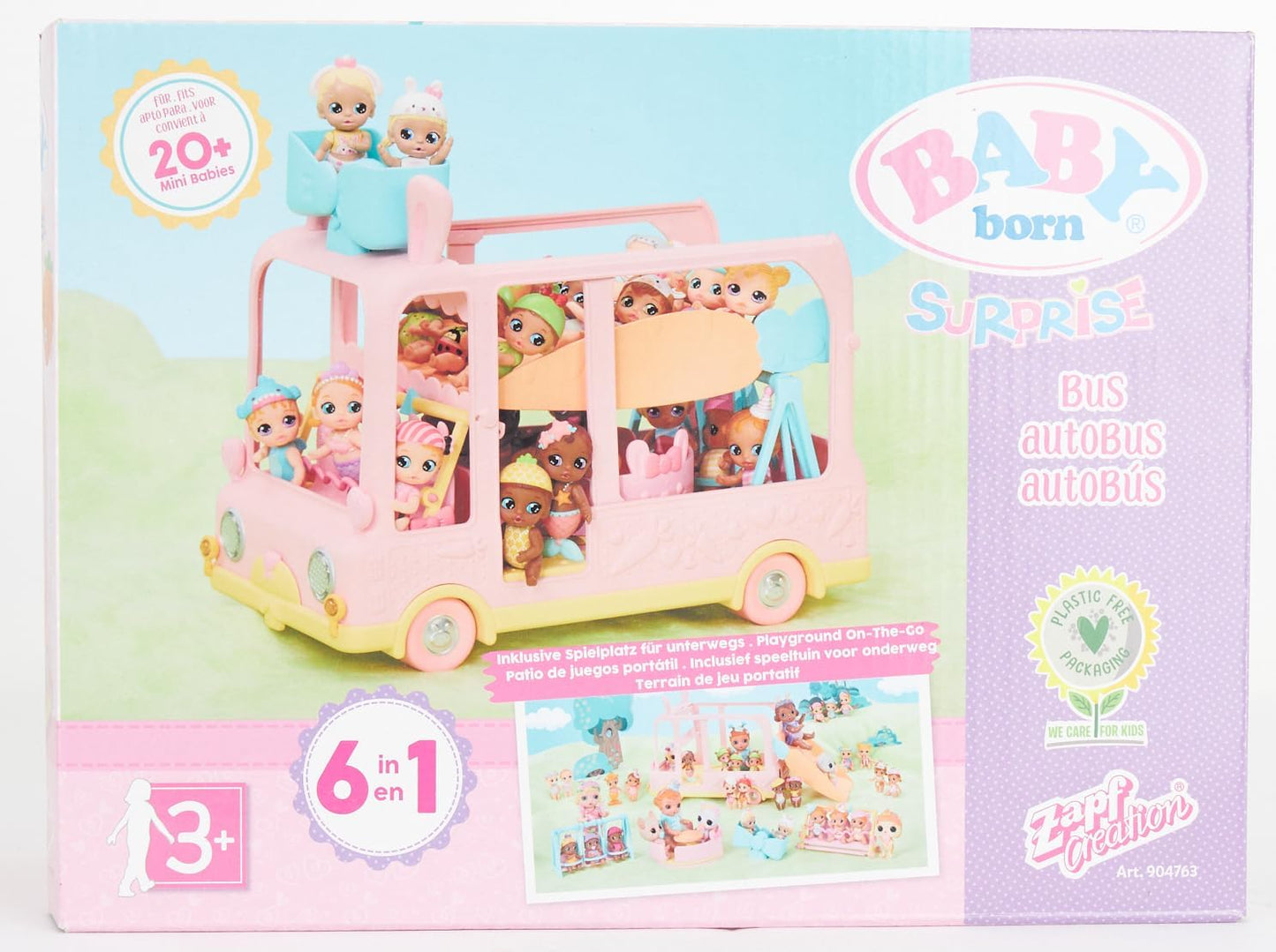 BABY Born Born Surprise Mini Babies Bus Playset