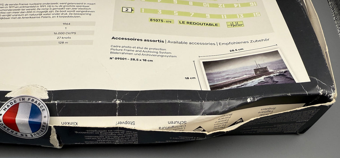 Heller 81075 Modellbausatz U-Boot S/M Redoutable **Tatty Box**