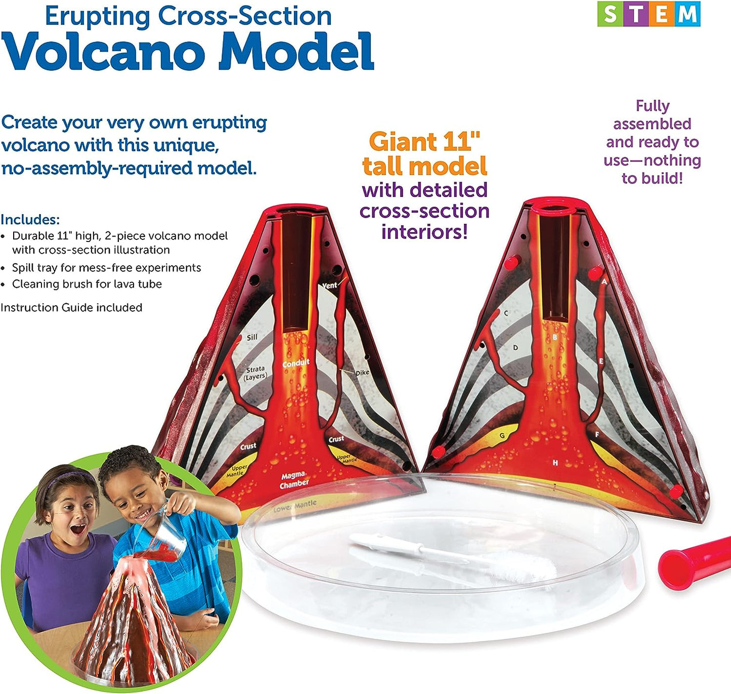 Learning Resources Erupting Volcano Model