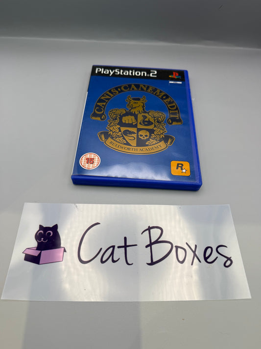 Canis Canem Edit PS2 Game Bully Sony PlayStation 2 Complete With Poster