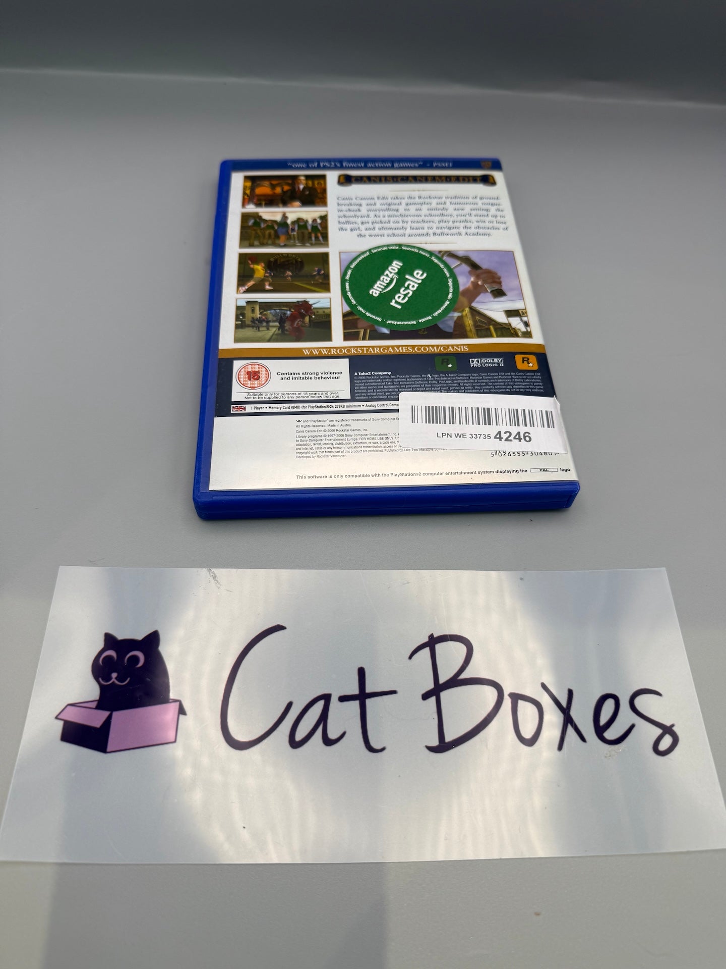 Canis Canem Edit PS2 Game Bully Sony PlayStation 2 Complete With Poster