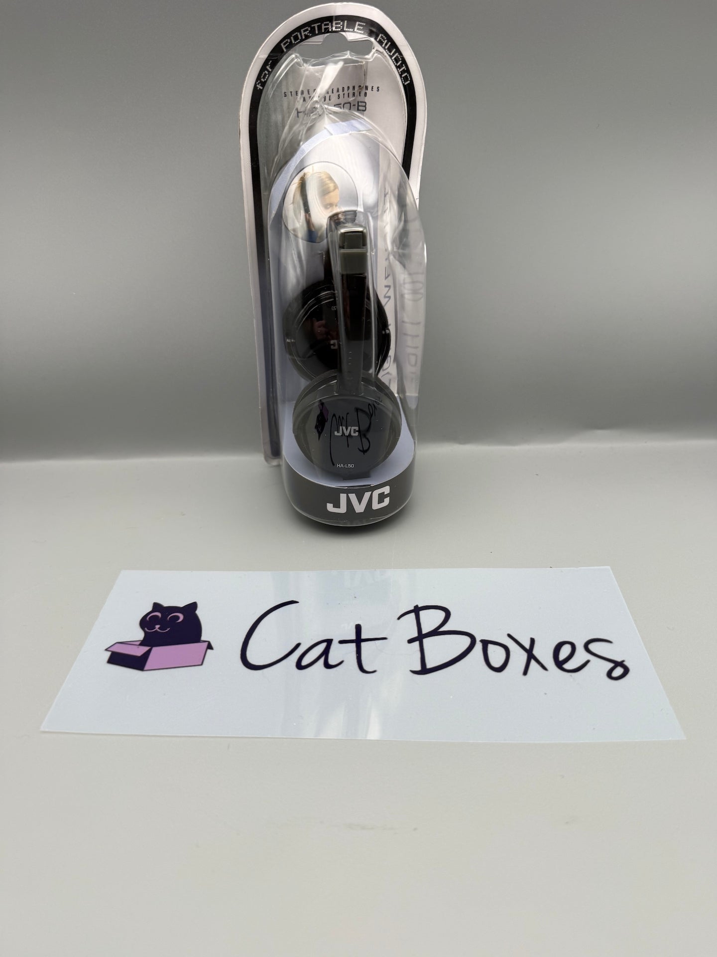 JVC Wired Lightweight Headphones - Black, HA-L50-B-E **Damaged Packaging**