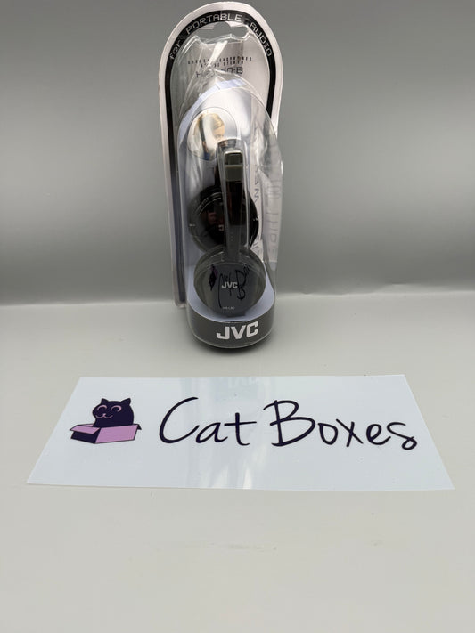 JVC Wired Lightweight Headphones - Black, HA-L50-B-E **Damaged Packaging**