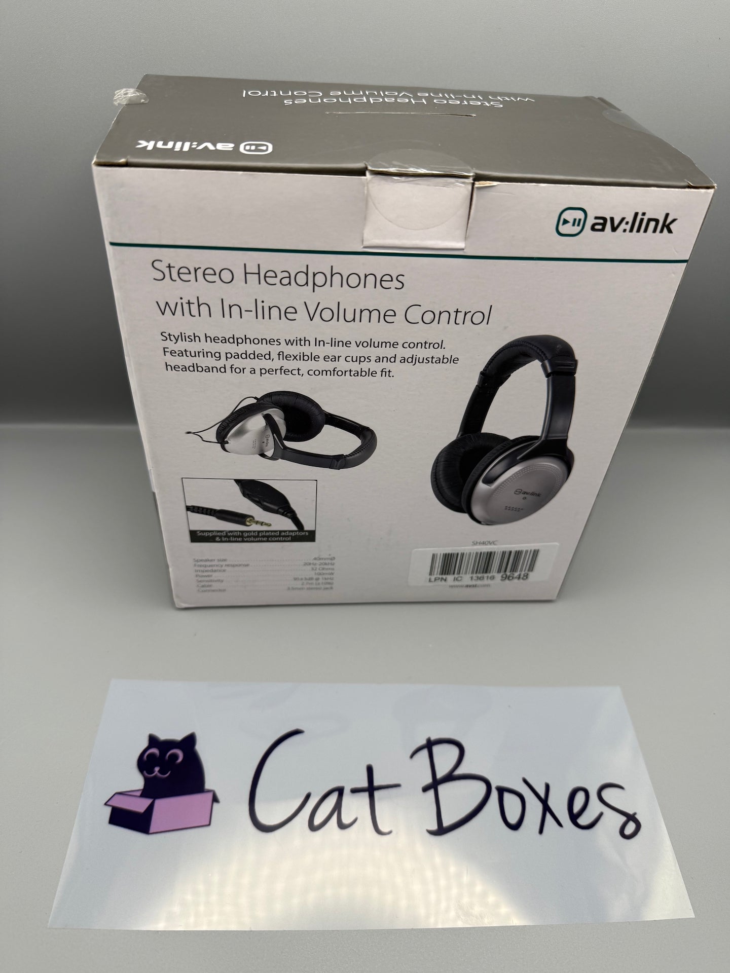 AV:Link | Full Sized Stereo Headphones with Volume Control