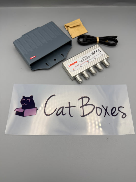 Labgear 4 Way Outdoor Coaxial Cable Splitter, F Type 5-2400MHz