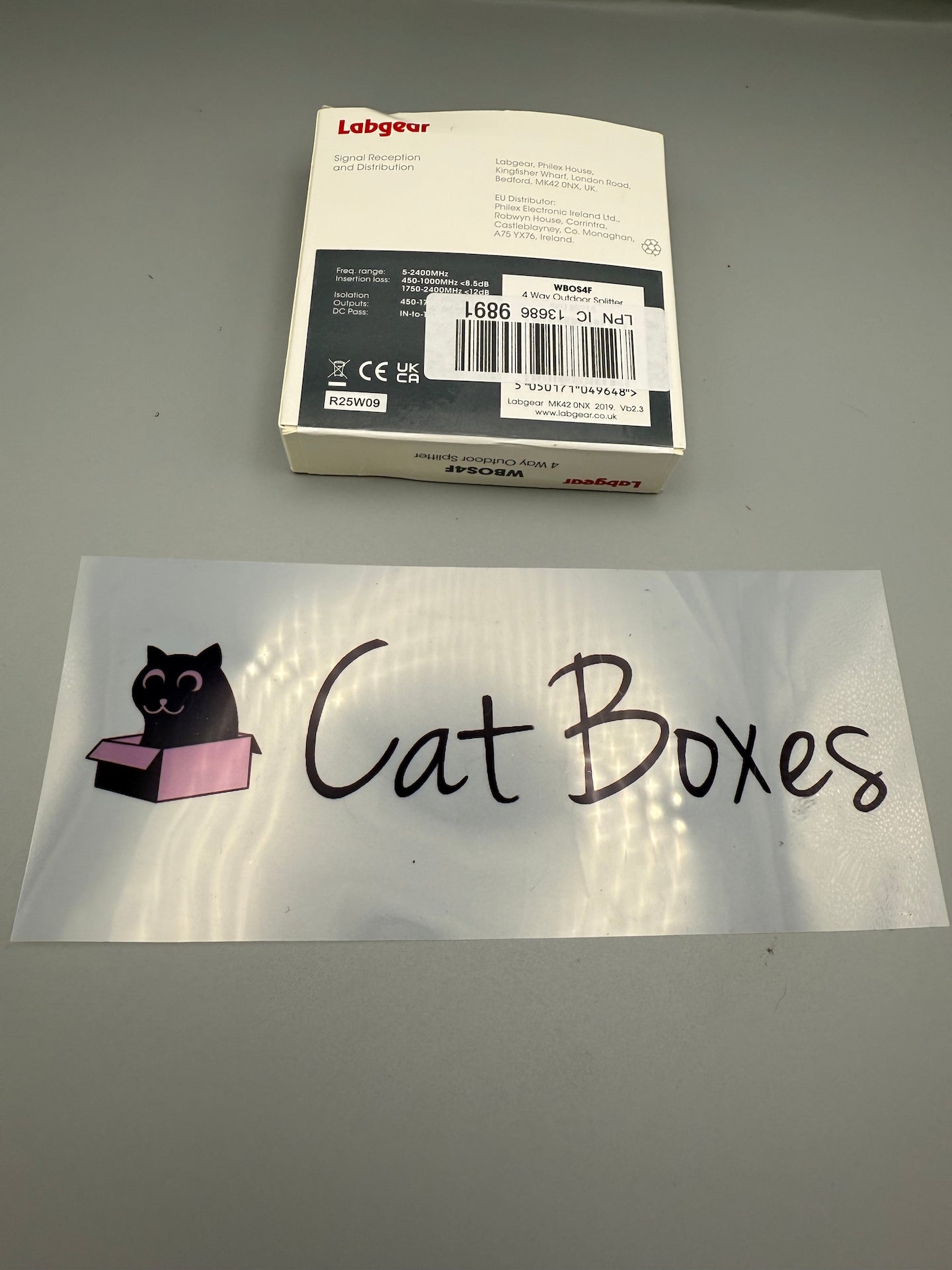 Labgear 4 Way Outdoor Coaxial Cable Splitter, F Type 5-2400MHz