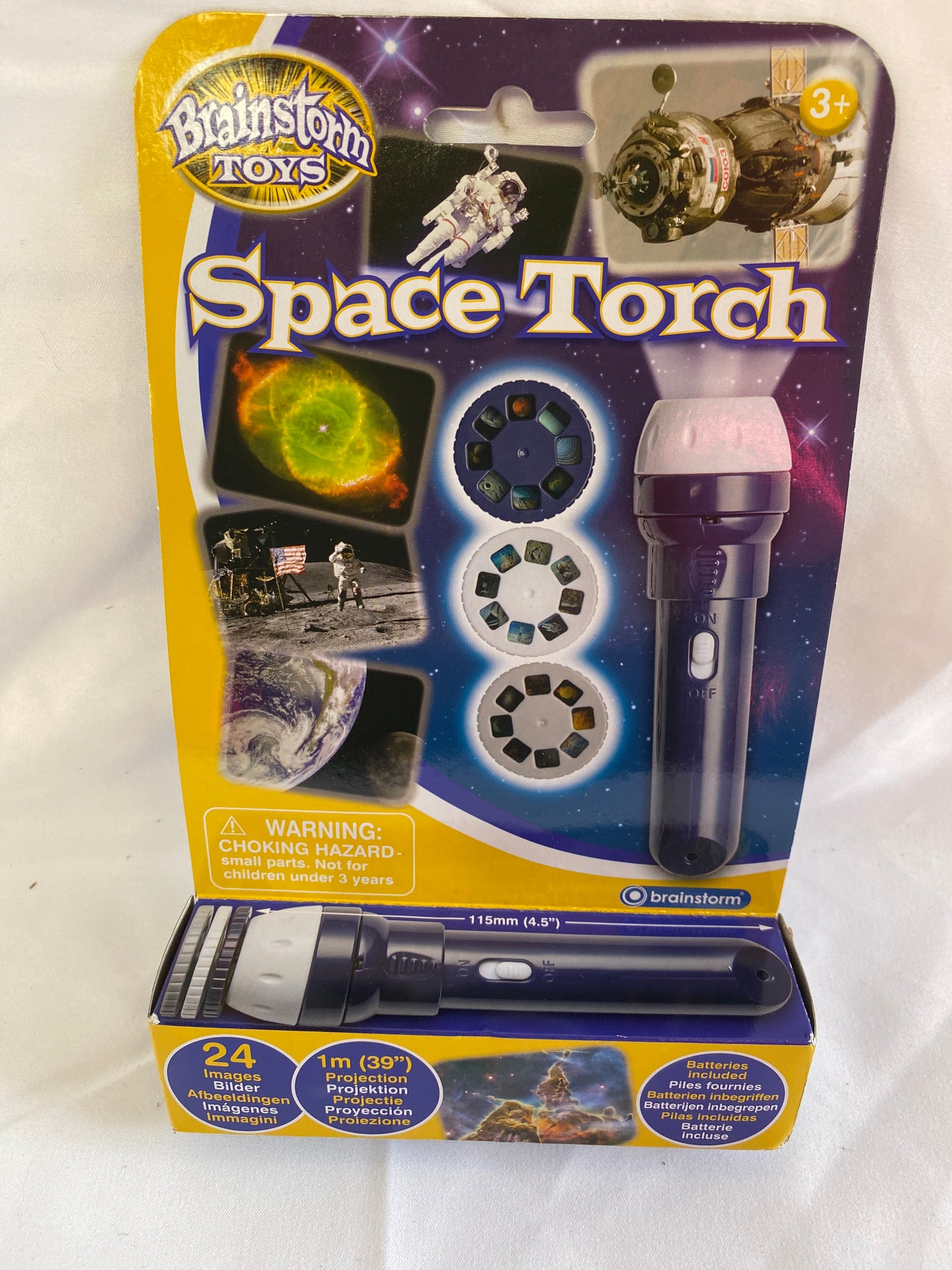 Brainstorm Toys E2008 Space Torch & Projector, Blue, 11cmx3cm