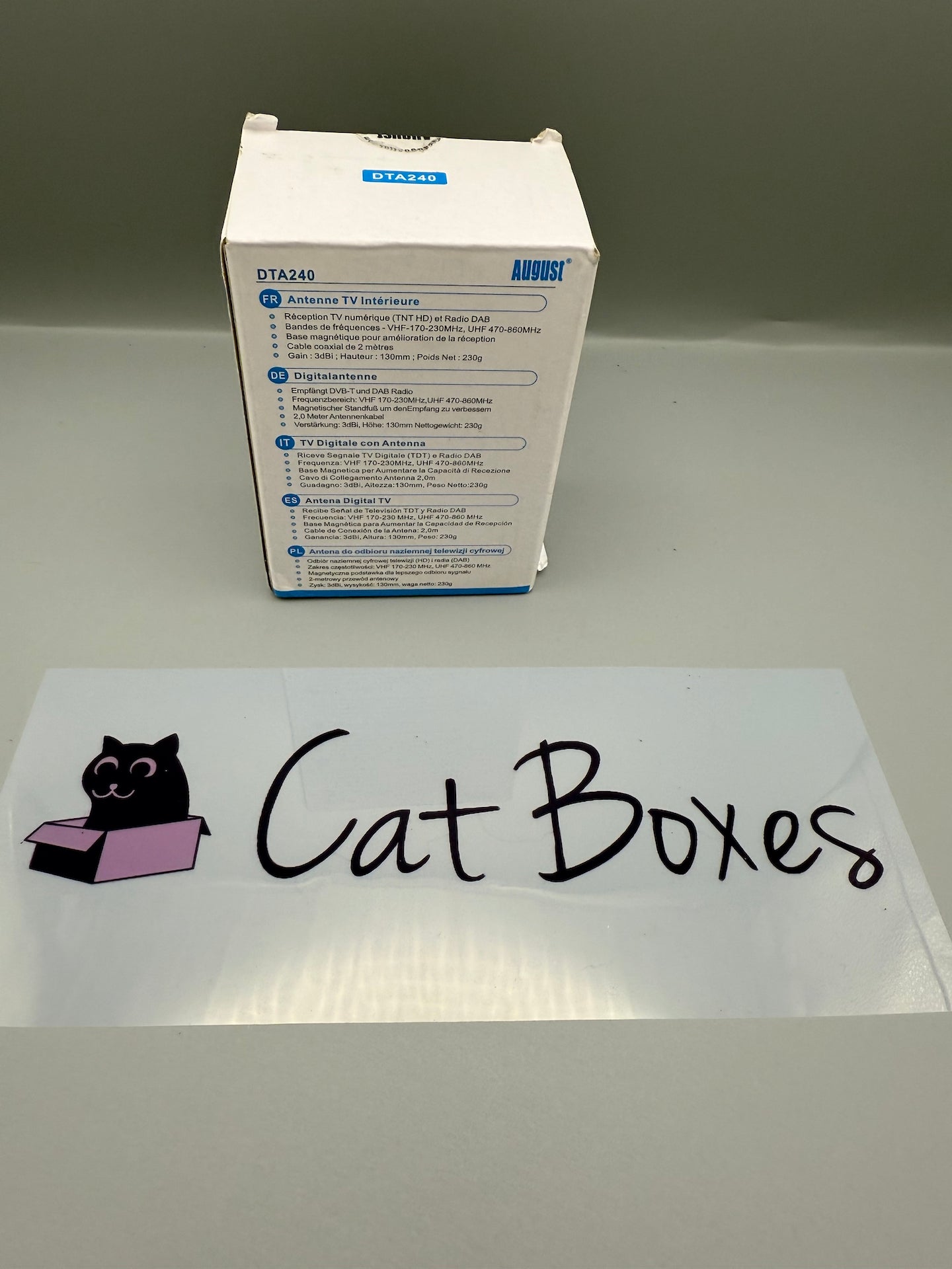 High Gain Freeview TV Aerial -August DTA240 [Black]