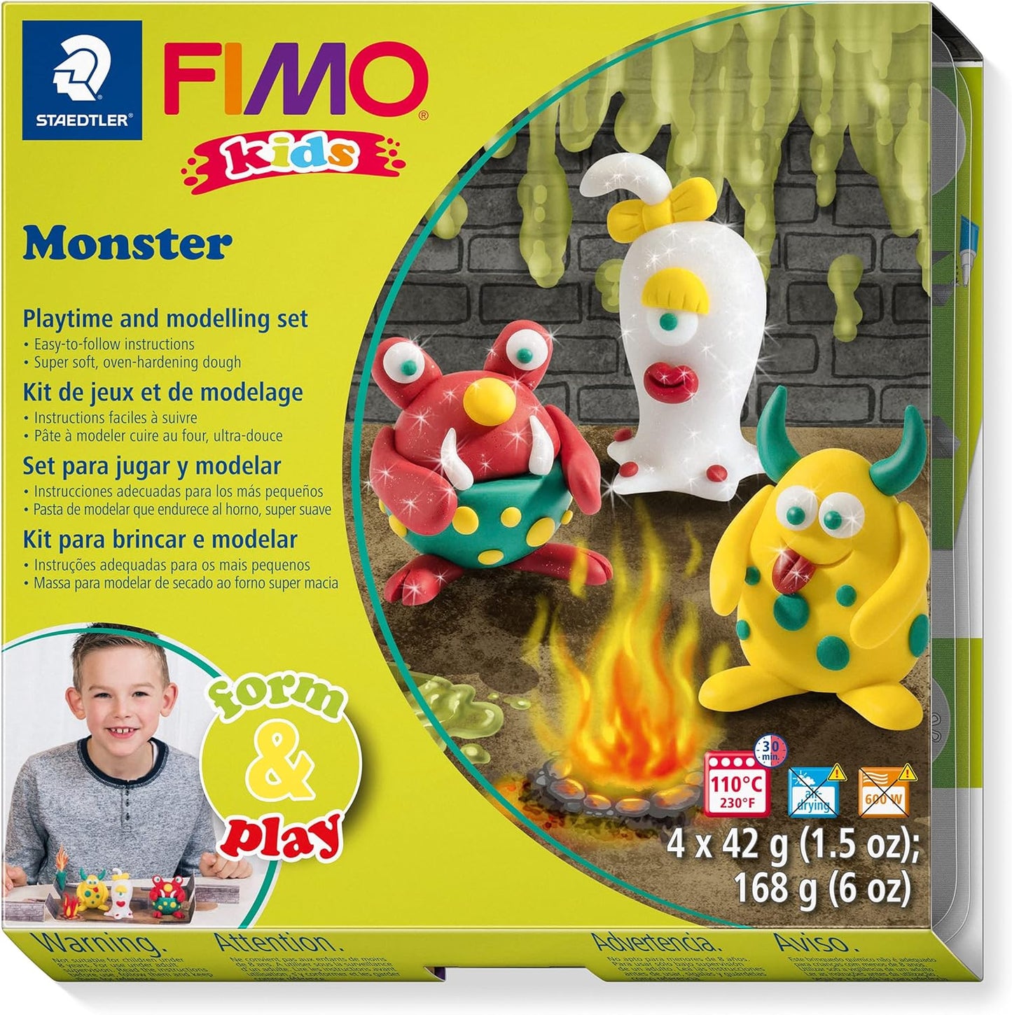 STAEDTLER 8034 11 LZ FIMO Modelling Polymer Clay Set - "Monster"