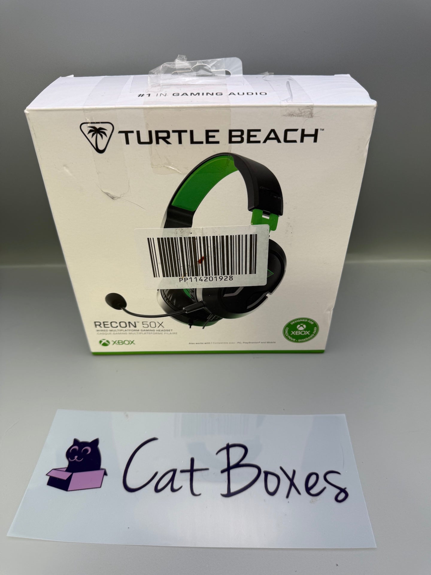 Turtle Beach Recon 50X Xbox Wired Gaming Headset Black Green 3.5mm