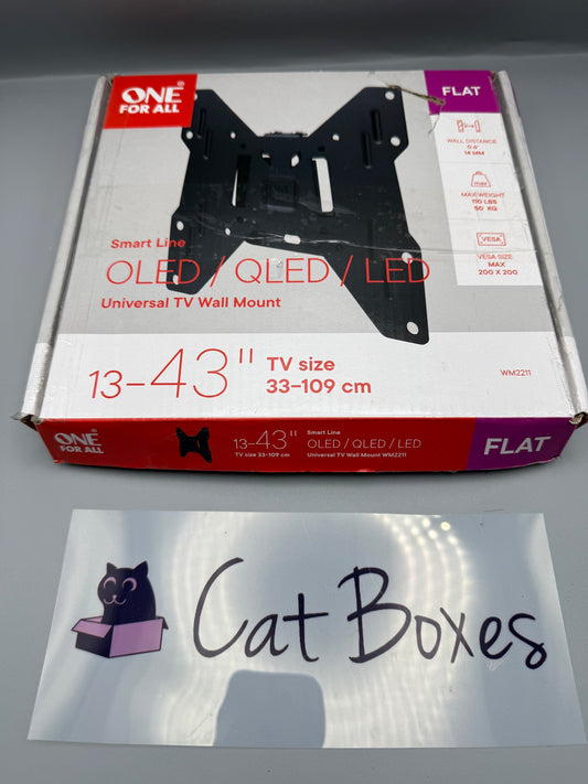 One For All TV Bracket - Fixed Wall Mount - Screen size 13-43 Inch