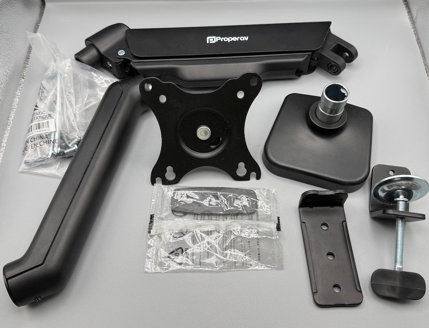 ProperAV Desk Monitor Mount Articulated Swing Arm